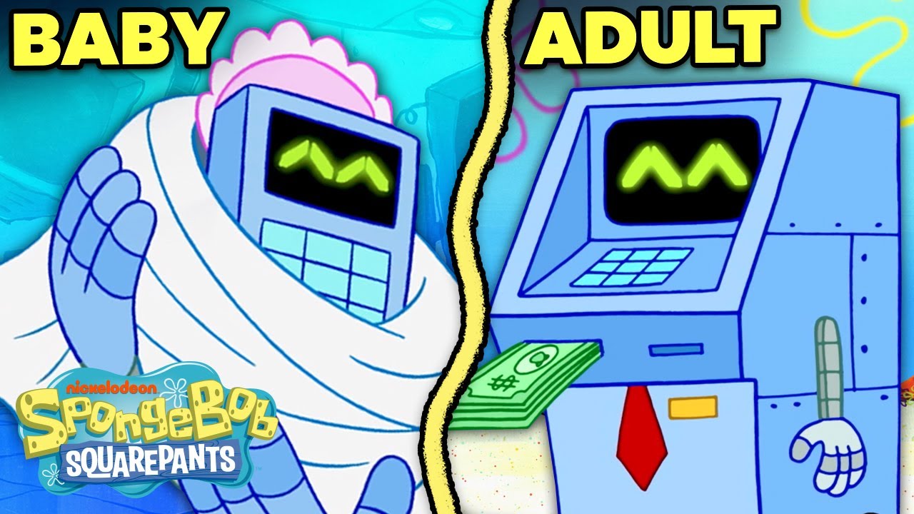 Linha Do Tempo De Idade Do Chip Plâncton: Bebê Até Adulto | Bob Esponja