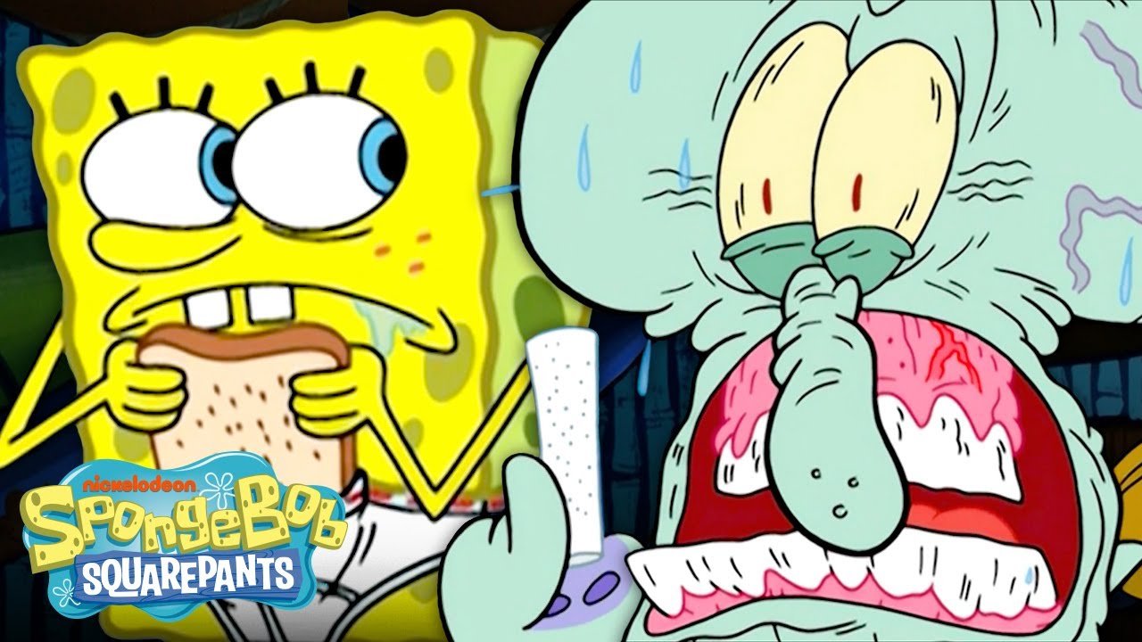 Lula Molusco, Bob Esponja E Patrick Jogam O Jogo De Limites!