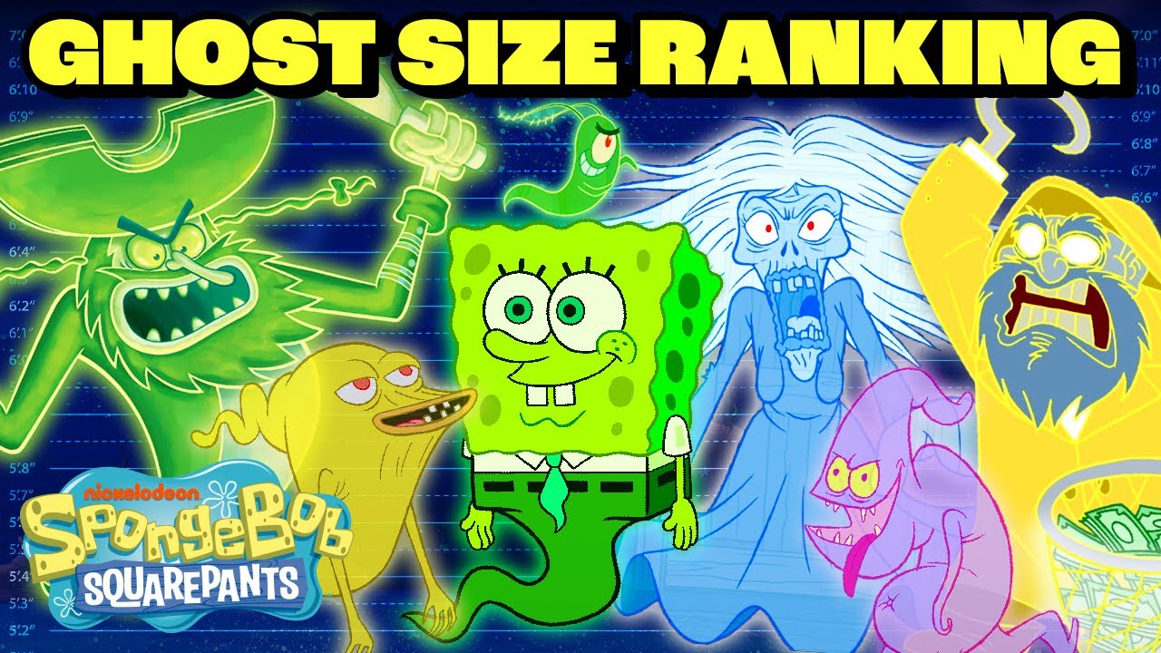 Classificação Dos Fantasmas Do Bob Esponja Por Tamanho!