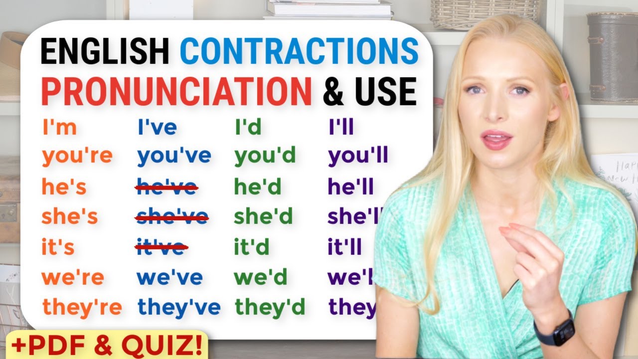 Como Pronunciar As Contrações Em Inglês – We’D | They’Ll | He’D | They’Re | It’D