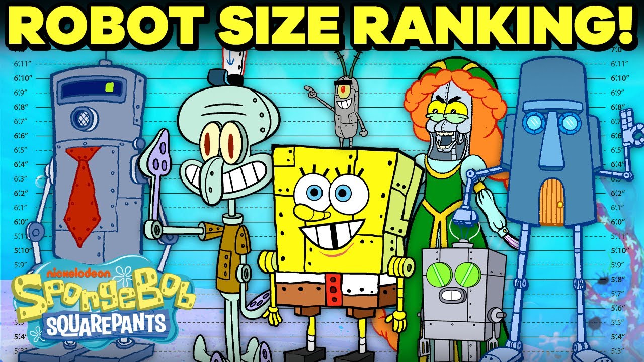Mais Robôs De Bico De Bicônio + Mechas Classificadas Por Tamanho! | Bob Esponja