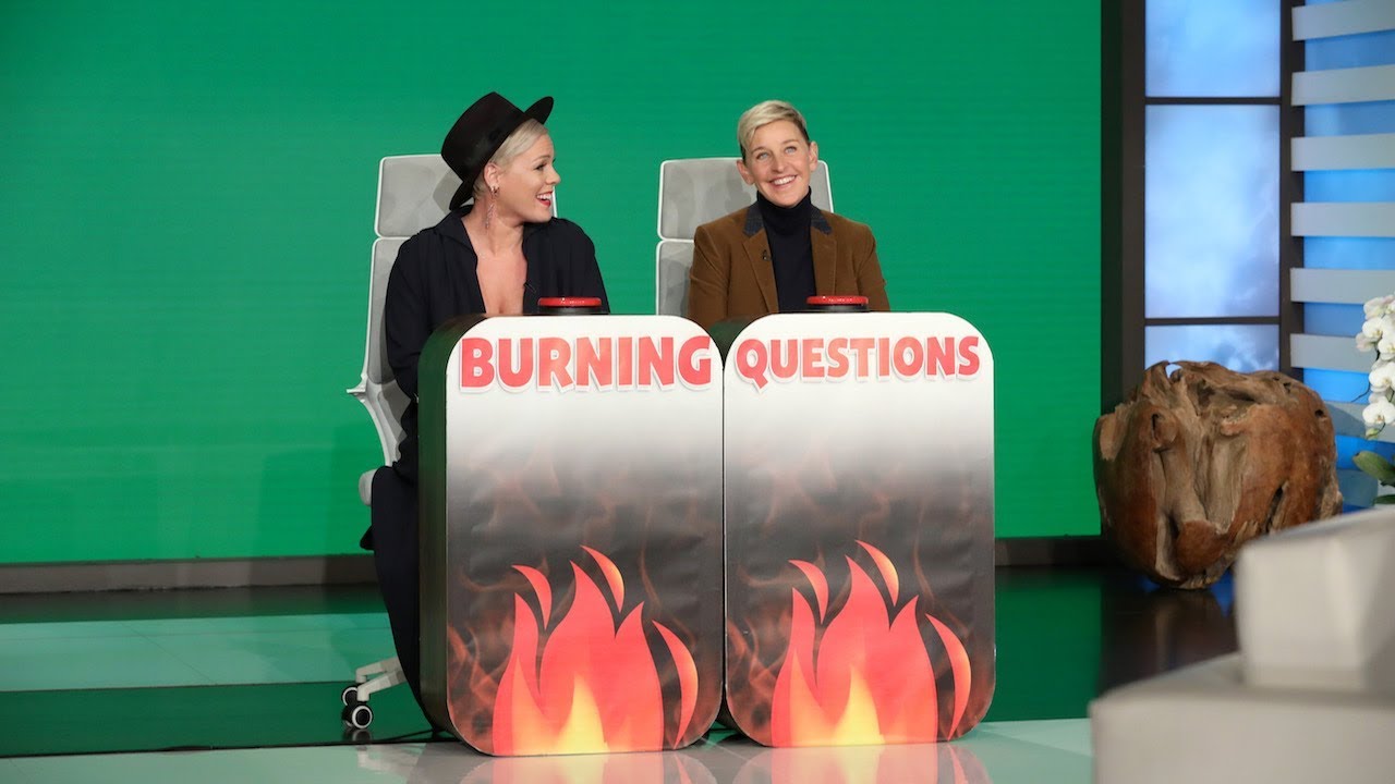 P!Nk Responde Às “Burning Questions” De Ellen