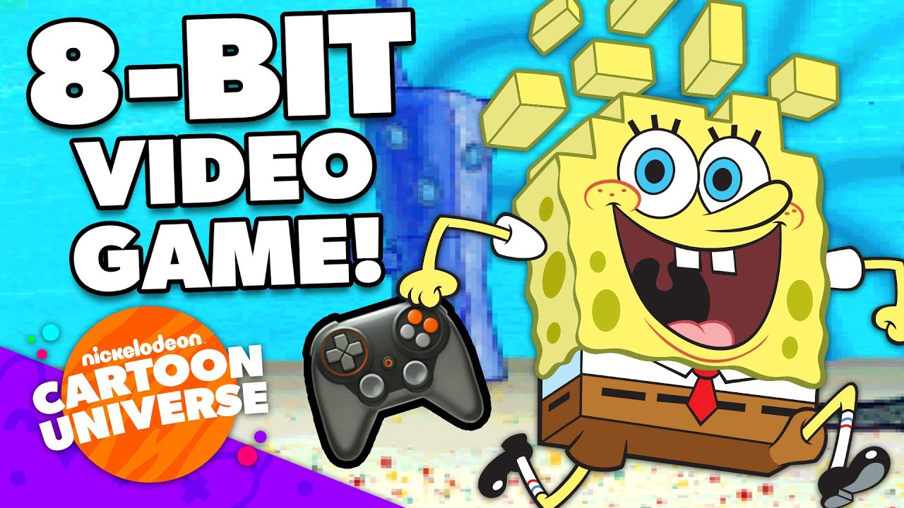 Videogame Do Bob Esponja: Compilação De Aventuras De Jogos Em 8 Bits!