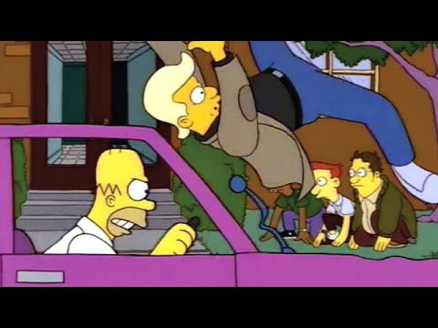 Os Simpsons: Homer Bate No Reitor Com Seu Carro