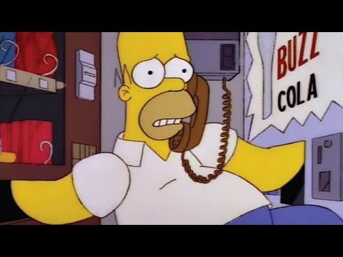 Os Simpsons: Homer Preso Em Duas Máquinas De Venda Automática