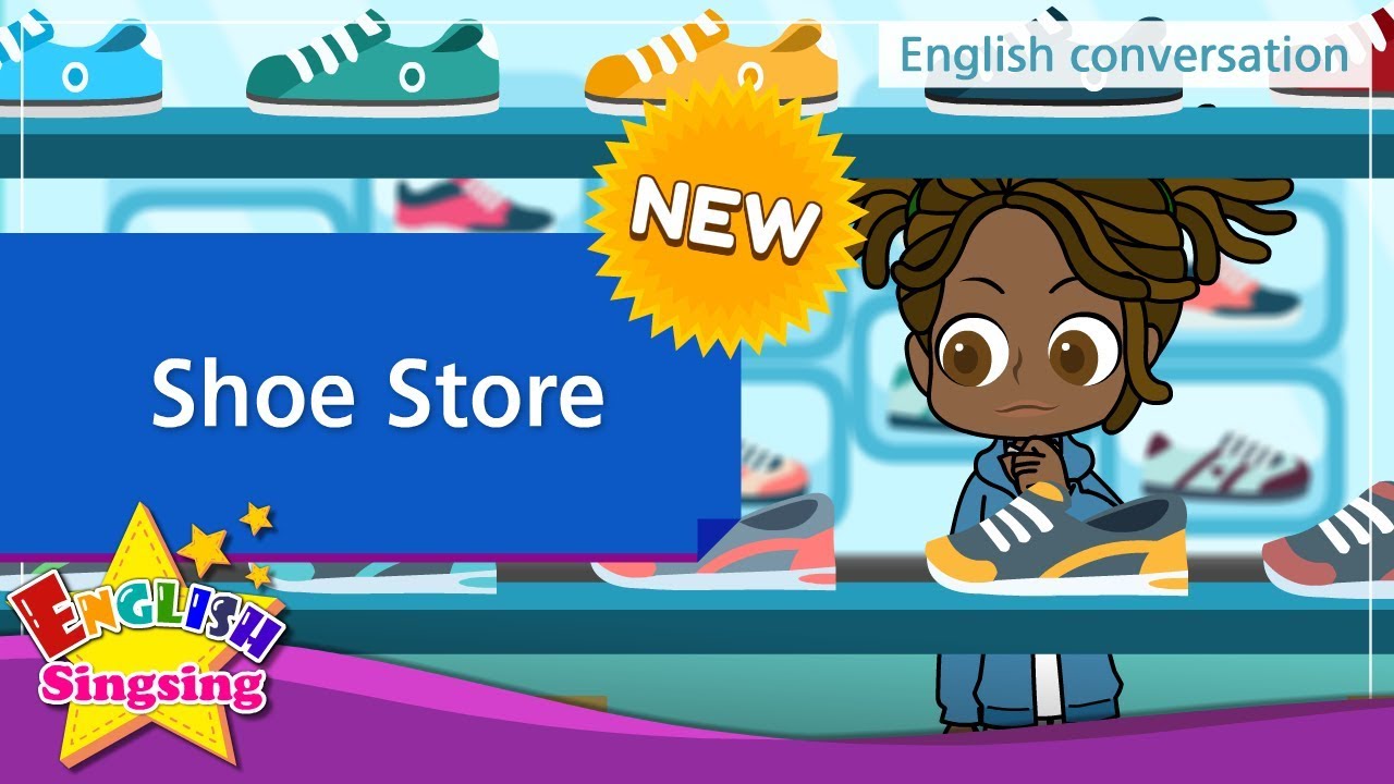 Diálogo Em Inglês Sobre Loja De Sapatos