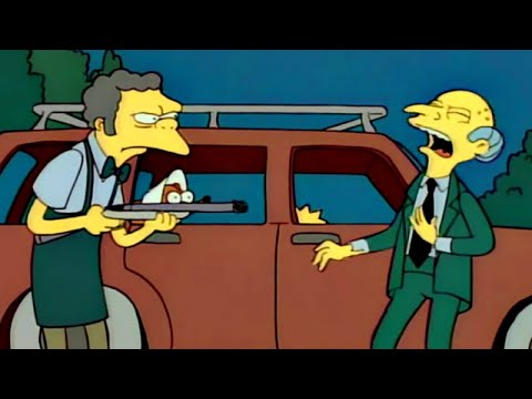 Os Simpsons: Moe Atirou No Sr. Burns