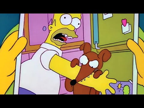 Os Simpsons: O Ajudante Do Papai Noel Morde Homer