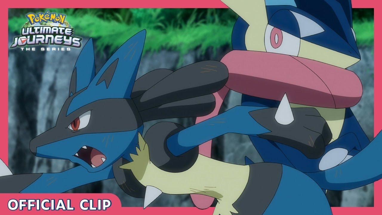 Pokémon: Greninja Vs. Lucario! | Clipe Oficial