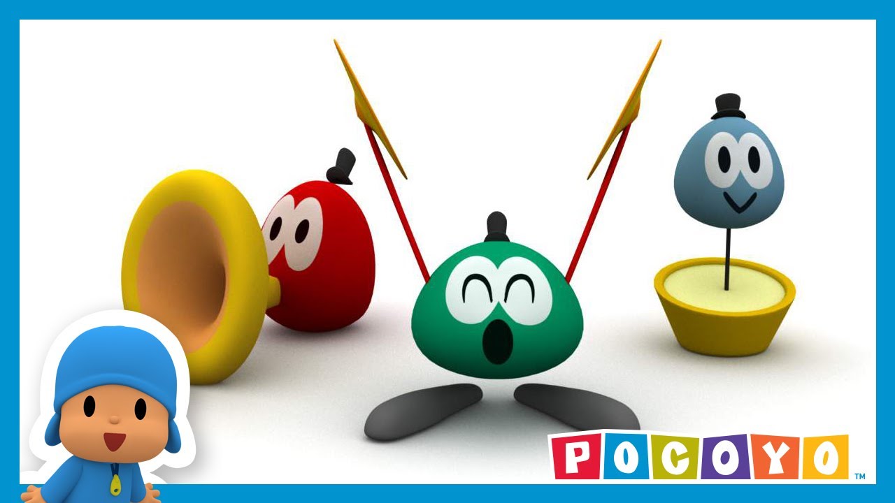 Pocoyo – Menino Baterista | Episódios Completos | Vídeos E Desenhos Animados Para Crianças
