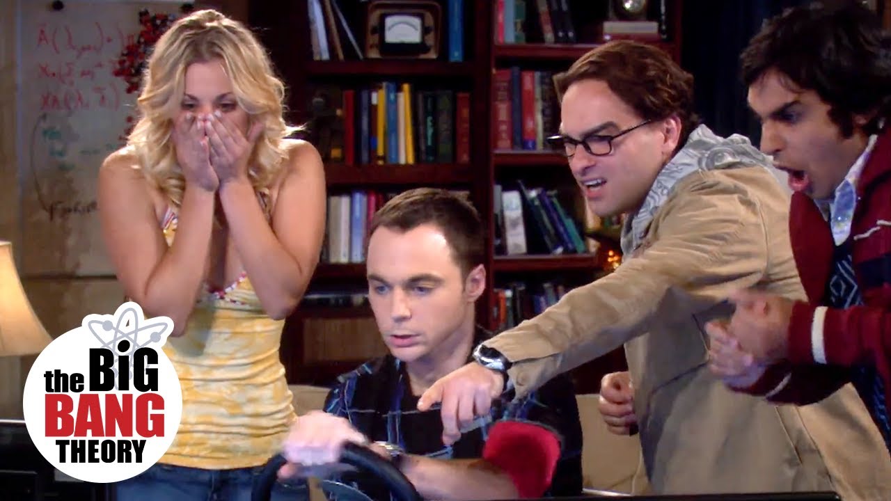 Desastre Na Simulação De Direção Do Sheldon | The Big Bang Theory