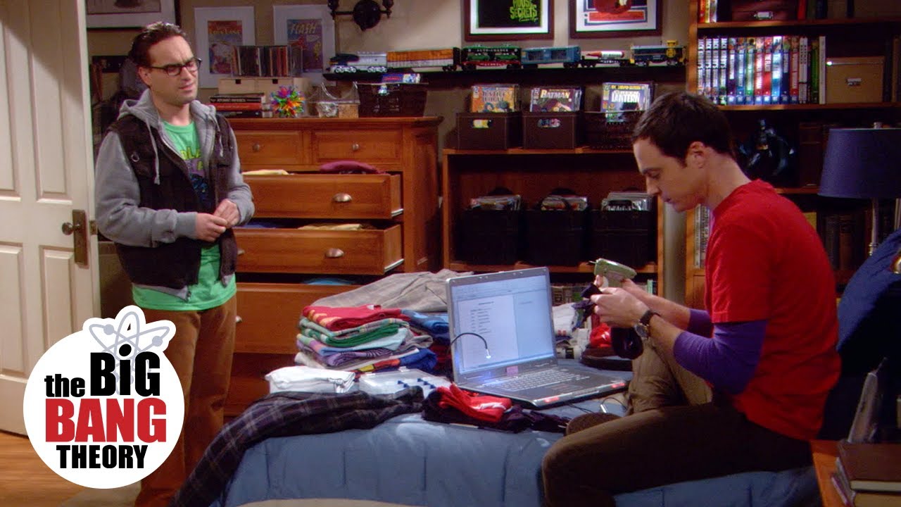 Sheldon Simplifica A Arrumação Para Sua Viagem | The Big Bang Theory