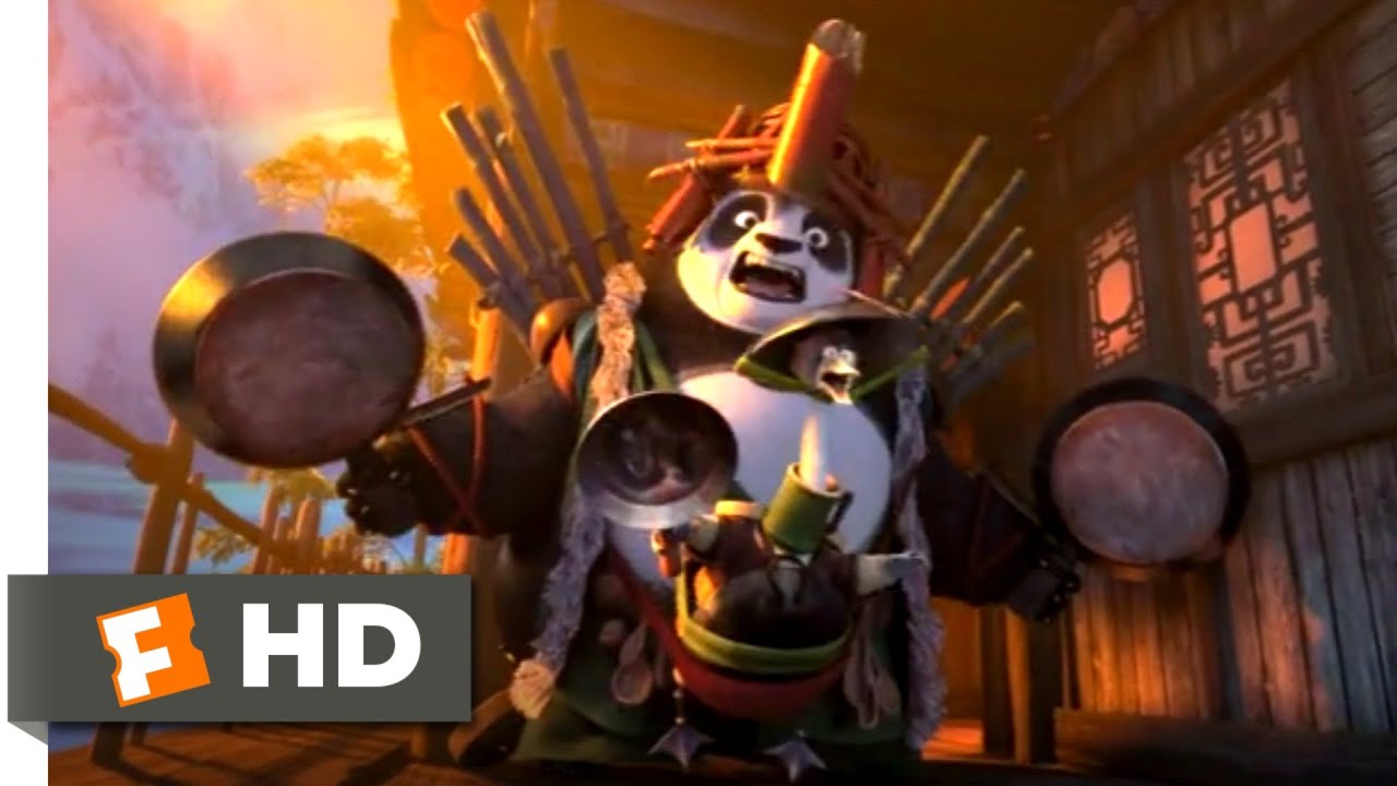 Kung Fu Panda 3 (2016) – Cena Da Defesa Dupla De Pais (7/10)