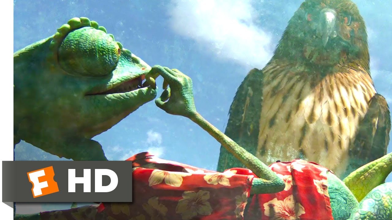 Rango (2011) – Entre Um Falcão E Um Lugar De Vidro Cena (2/10)