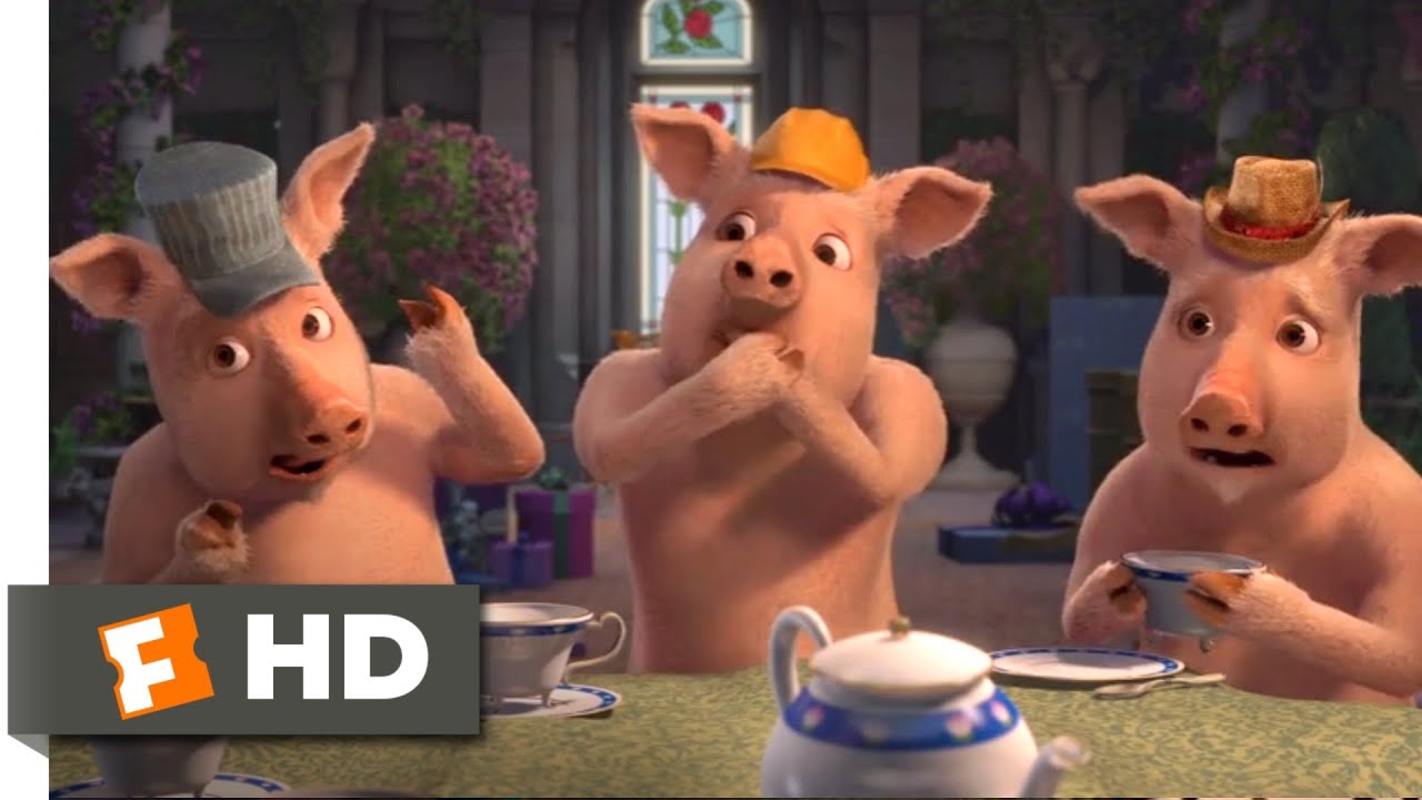 Shrek Terceiro (2007) – Cena Dos Três Porquinhos (5/10)