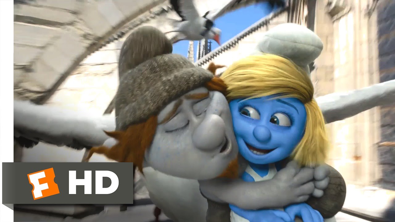 Os Smurfs 2 (2013) – Cena Da Corrida Das Cegonhas Em Paris (5/10)