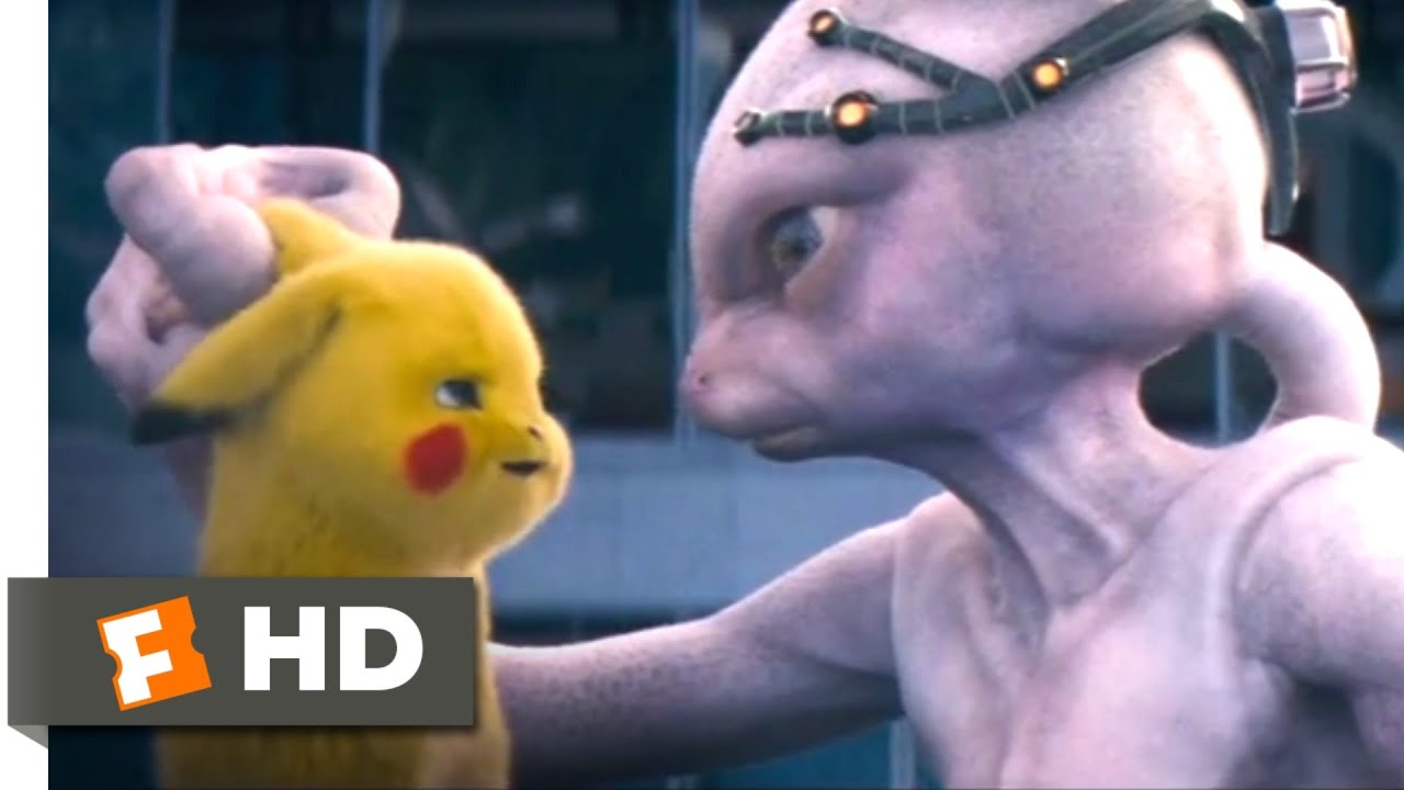 Pokémon: Detetive Pikachu (2019) – Cena Derrotando Mewtwo (9/10)