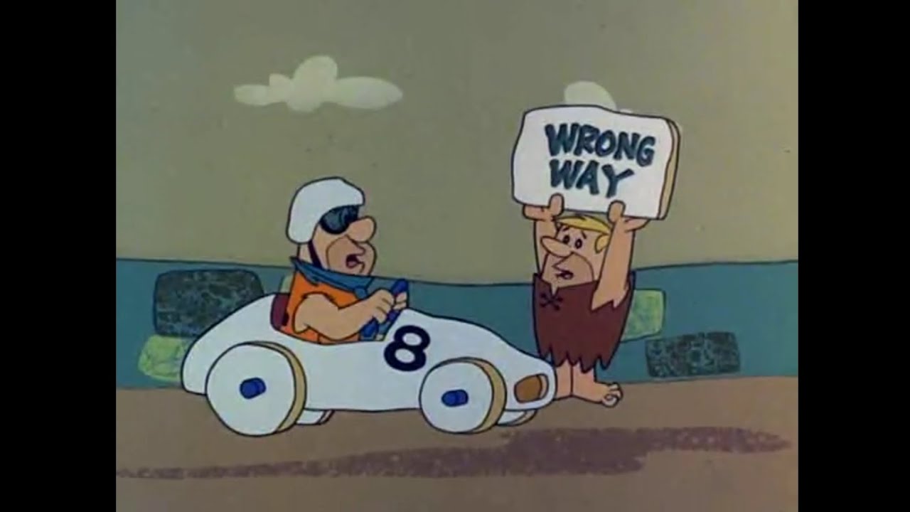 Os Flintstones | Temporada 5 | Você Está Indo Na Direção Errada