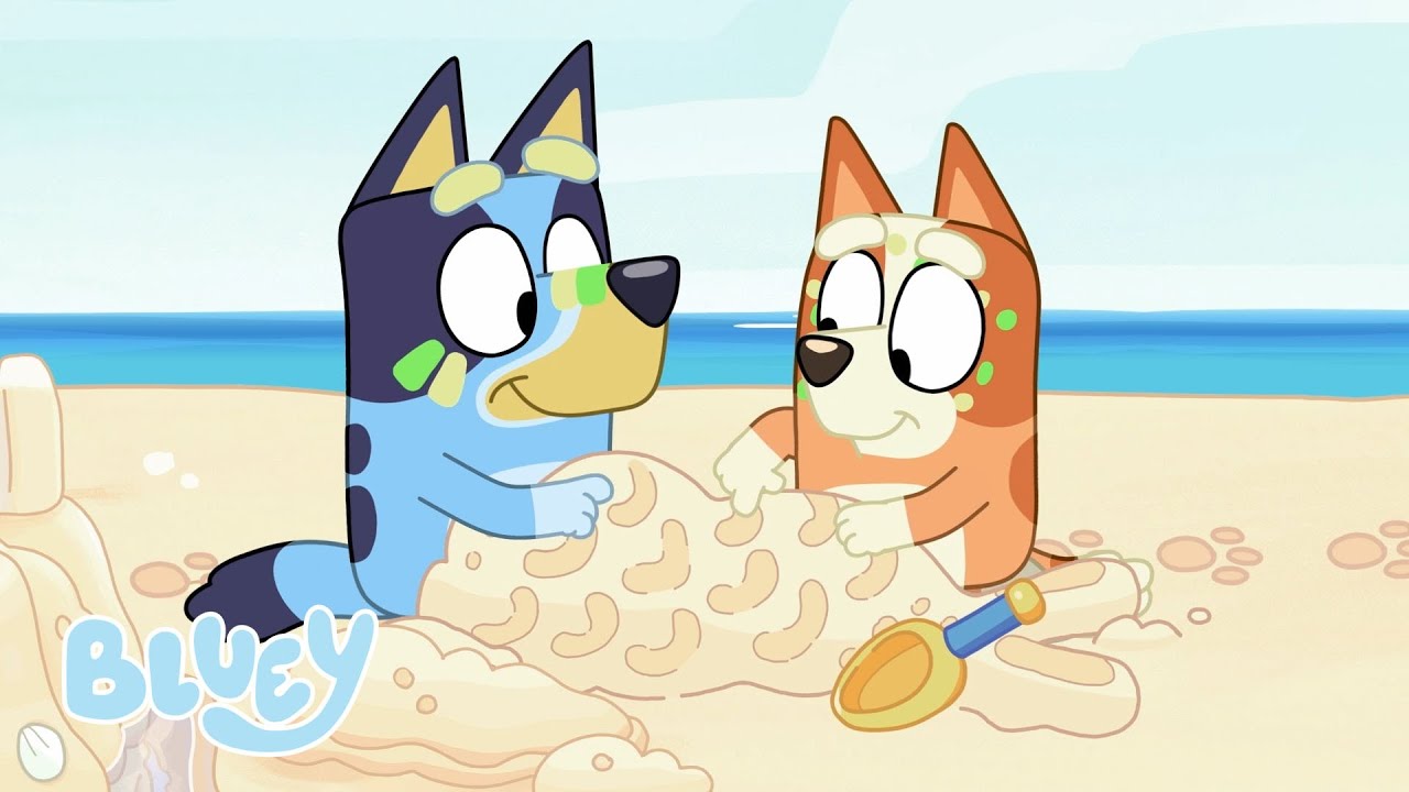 Sereia Achou Suas Pernas! | A Praia | Bluey